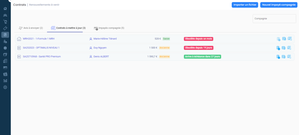 simplifiez la gestion de vos contrats d'assurance en ligne avec notre plateforme intuitive. accédez facilement à vos documents, modifiez vos informations et suivez vos échéances où que vous soyez.