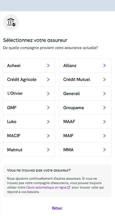 obtenez votre devis d'assurance en ligne rapidement et facilement. comparez les offres, choisissez la couverture qui vous convient le mieux et profitez d'une protection sur mesure pour votre tranquillité d'esprit.