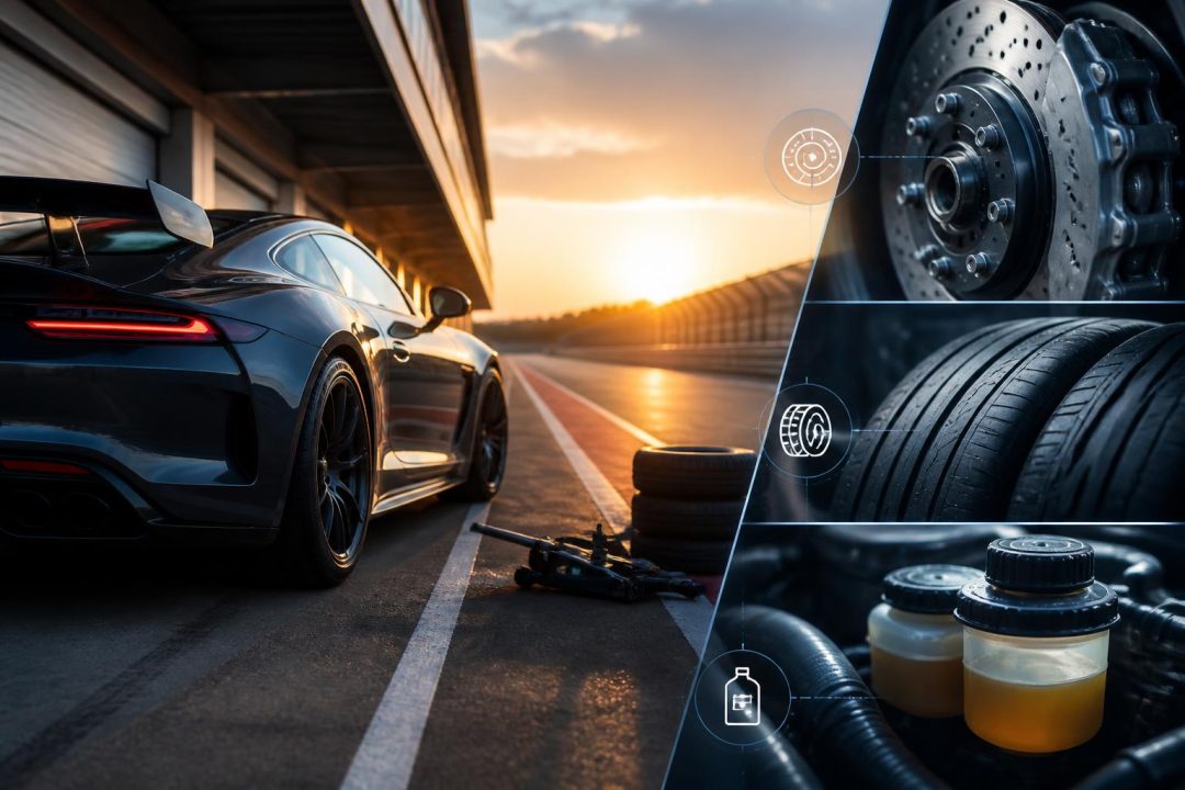 Freins, pneus et fluides : préparer sa voiture circuit