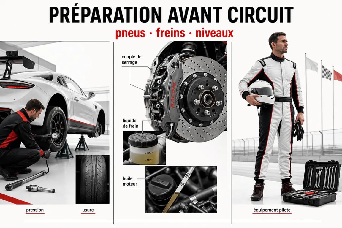 Comment bien préparer son véhicule pour les sorties sur circuit : contrôle des pneus, des freins et de l’équipement pilote dans les stands